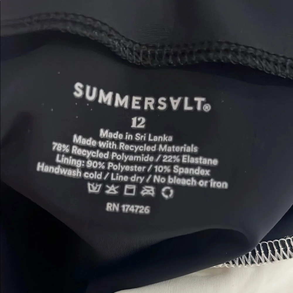 Summersalt Elegant Black and White Swimsuit